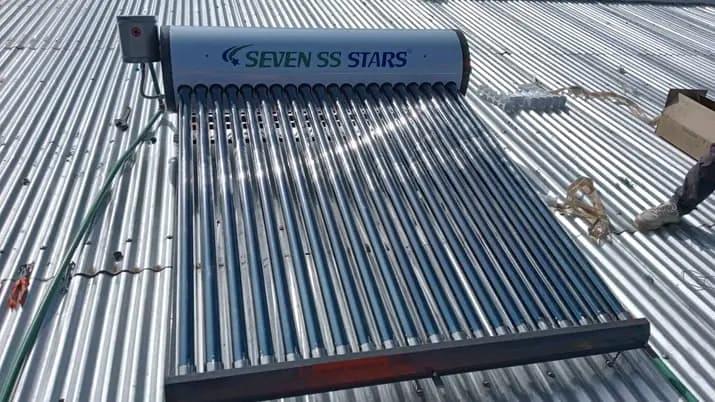 Seven SS Stars 250 Liters Pressurized Heat-Pipe tube Solar Water Heater